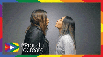 pride kiss GIF by YouTube