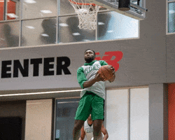 throwing it down slam dunk GIF by Boston Celtics