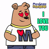 I Love You Hearts GIF by Meme World of Max Bear