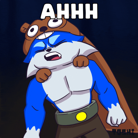 Yell Blue Cat GIF by Toshithecat