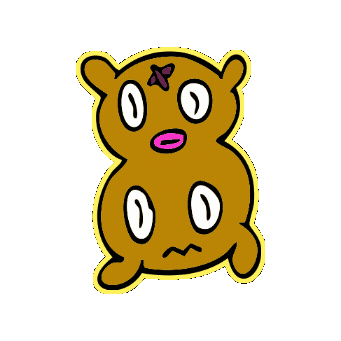Confused Bear Sticker