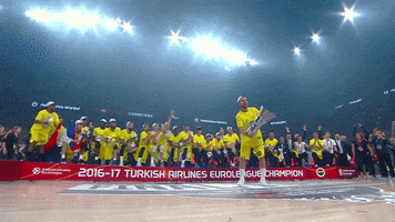 celebrate euroleague basketball GIF by EuroLeague