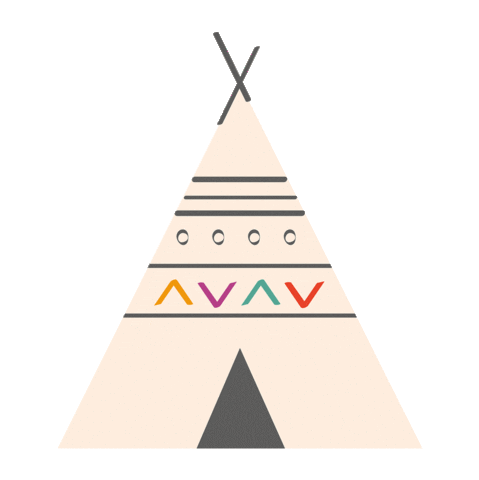 Arrow Camping Sticker by Qoui Design