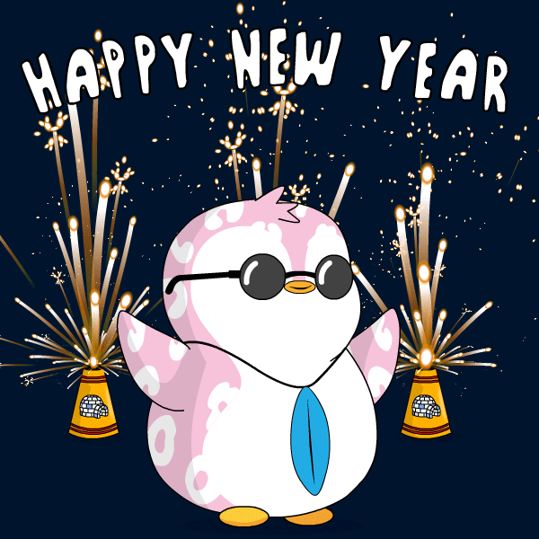 New Year Penguin GIF by Pudgy Penguins - Find & Share on GIPHY