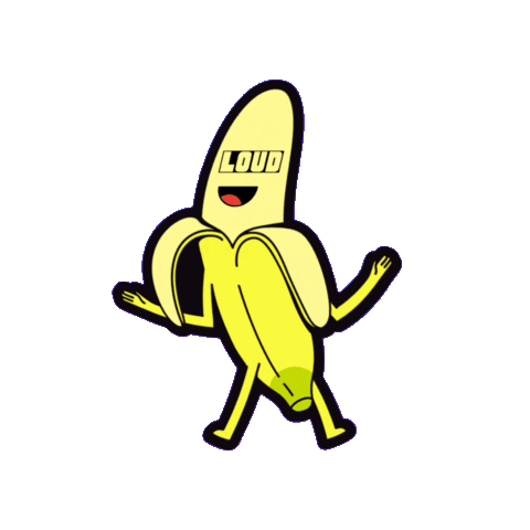 Banana Babbs Sticker by Loud Lacquer