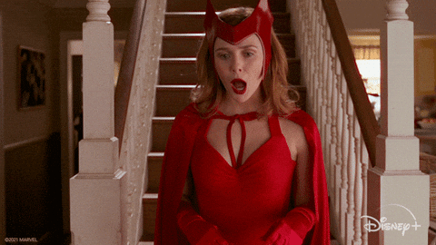 Elizabeth Olsen Dancing GIF by Disney+ - Find & Share on GIPHY