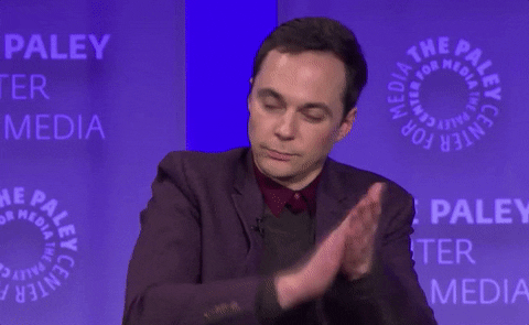 the big bang theory clapping GIF by The Paley Center for Media