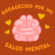 Grateful for my mental health Spanish text