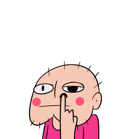 Bored Nose Sticker by makdezu for iOS & Android | GIPHY