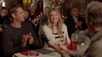tori anderson clapping GIF by Hallmark Movies & Mysteries