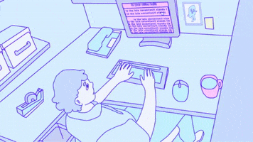 working at work GIF by cait robinson