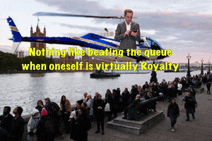 Nothing Like Beating The Queue When Oneself Is Virtually Royalty GIF