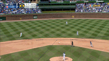 Jumping Javier Baez GIF by NBC Sports Chicago