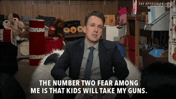 number two guns GIF by The Opposition w/ Jordan Klepper