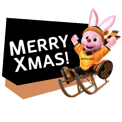 Merry Christmas Sticker by Duracell Bunny