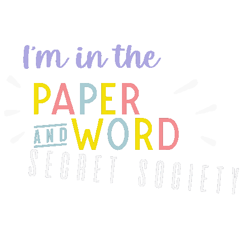 Paper and Word Sticker