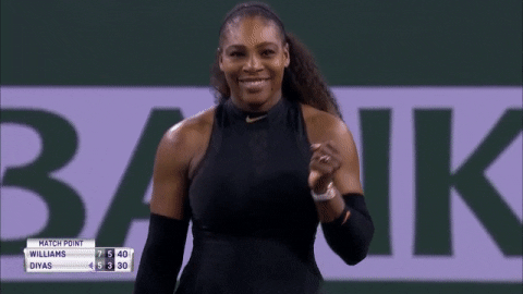 Happy Serena Williams GIF by WTA - Find & Share on GIPHY