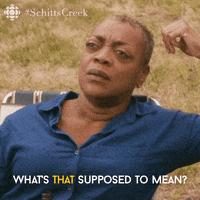 what do you mean schitts creek GIF by CBC