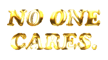 No One Cares Lol Sticker by Tony Papesh