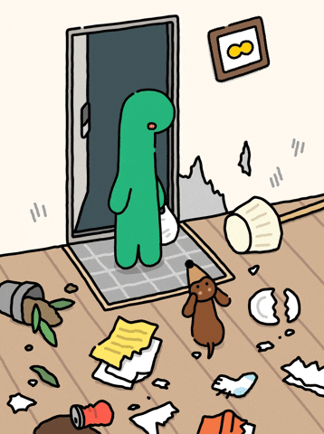 Shocked Sausage Dog GIF by Joguman Studio