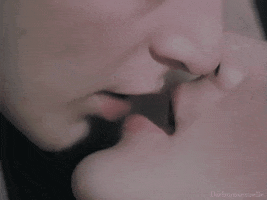 French Kiss Smiling GIF