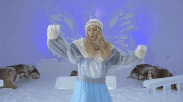 Hunderfossen dance ice cold princess GIF