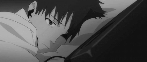 Sad Shinji GIF