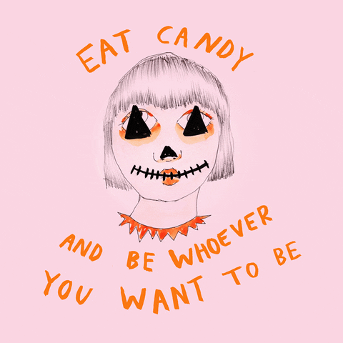 trick or treat candy GIF by Ambivalently Yours