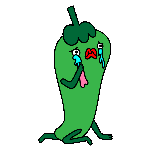 Sad Green Pepper Sticker by curly_mads for iOS & Android GIPHY