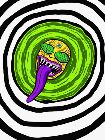 Tripping Rick And Morty GIF