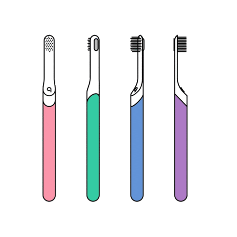 Kids Brushing Sticker by quip