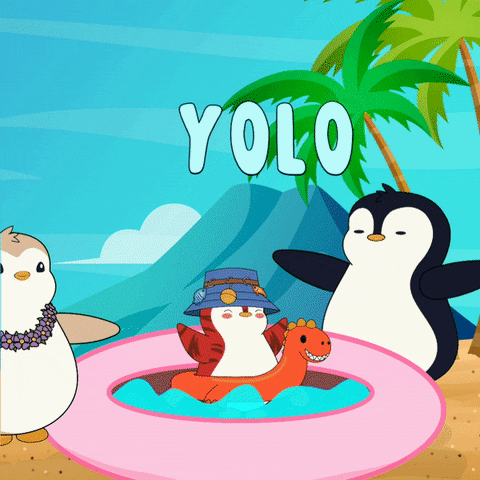 You Only Live Once Yolo GIF by Pudgy Penguins