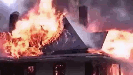House alight after trying to kill a spider