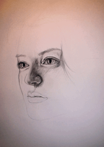 Girl Face GIF