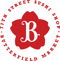 Logo Sushi Sticker by Butterfield Market & Catering