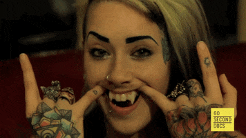 Vampire Biting GIF by 60 Second Docs