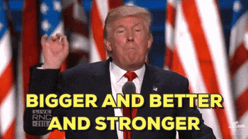 bigger and better and stronger donald trump GIF by GOP