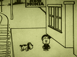 black and white dog GIF by Animation Block Party