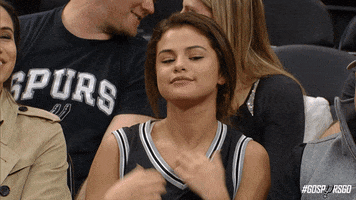 Selena Gomez Basketball GIF by San Antonio Spurs