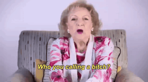Betty White Who You Calling A Bitch GIF by VH1 Hip Hop Honors - Find ...