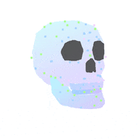 Sparkle Skull GIF by jjjjjohn