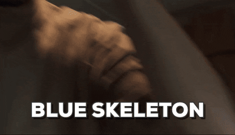 blue skeleton