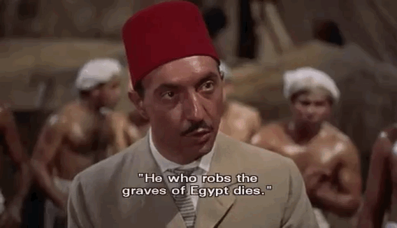 Classic Film He Who Robs The Graves Of Egypt Dies GIF by Warner Archive