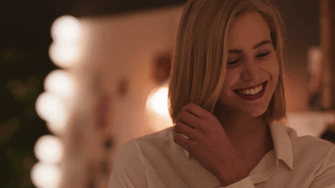 Smiling-blond-girl GIFs - Get the best GIF on GIPHY