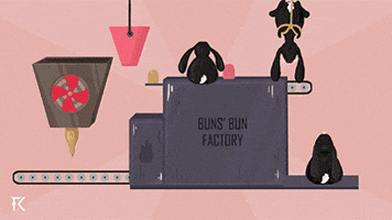 FKdesign cute pink animal bunny GIF