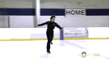 Figure Skating Toe Loop GIF