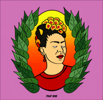 Frida Kahlo Smile GIF by Trap Bob