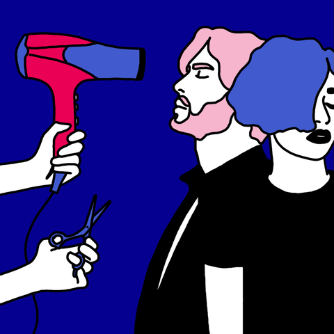 Hair Blosher GIF