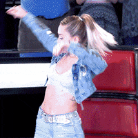 Excited Miley Cyrus GIF by NBC