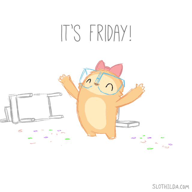 Its Friday Dancing GIF by SLOTHILDA - Find & Share on GIPHY